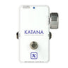Keeley Electronics New Katana Clean Boost - Throwback White effect pedal photographed at Interstellar Guitars in San Antonio, TX