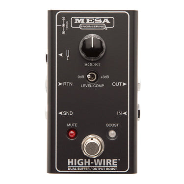 Mesa Boogie High Wire Dual Buffer & Boost signal management photographed at Interstellar Guitars in San Antonio, TX