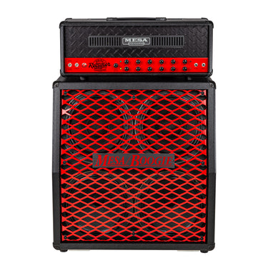 Mesa Boogie 90s Dual Rectifier, Split Back 4x12 Cabinet - Limited Scuderia Red, Black Snake Vinyl at Interstellar Guitars 