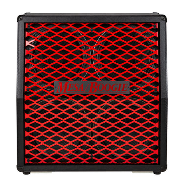 Mesa Boogie Limited Split Back 4x12 Cabinet - Black Snake Vinyl, Scuderia Red Metal Grille at Interstellar Guitars