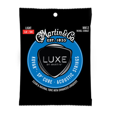 Martin Luxe Kovar Acoustic Guitar Strings Light MK12 - .012 - .053 guitar strings photographed at Interstellar Guitars in San Antonio, TX