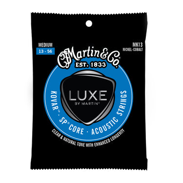 Martin Luxe Kovar Acoustic Guitar Strings Medium MK13 - .013 - .056 guitar strings photographed at Interstellar Guitars in San Antonio, TX