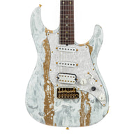 James Tyler Dann Huff Studio Elite HDX - White Smear - Front View at Interstellar Guitars