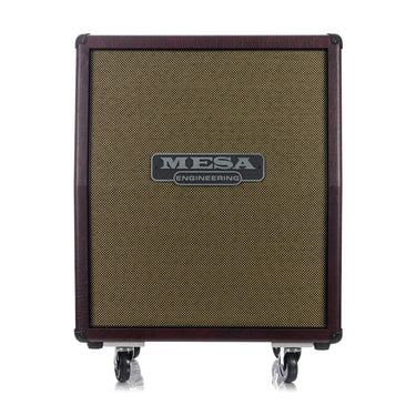 Mesa Boogie 2x12 Rectifier Vertical Cabinet - Wine Taurus / Gold Grille