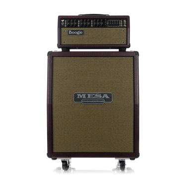 Mesa Boogie Mark VII Head w/ 2x12 Rectifier Vertical Cabinet Custom Rig Wine Taurus w/Gold Grille at Interstellar Guitars
