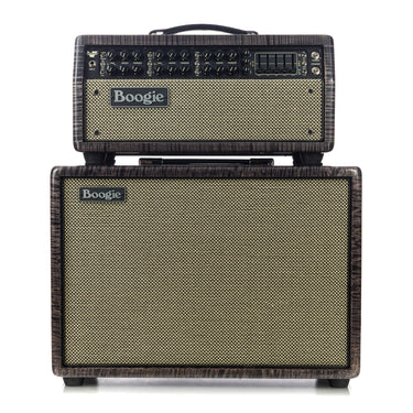 Mesa Boogie Mark VII Head and 1x12 Open Back Cabinet Private Reserve Flame Maple in Charcoal Stain finish at Interstellar Guitars