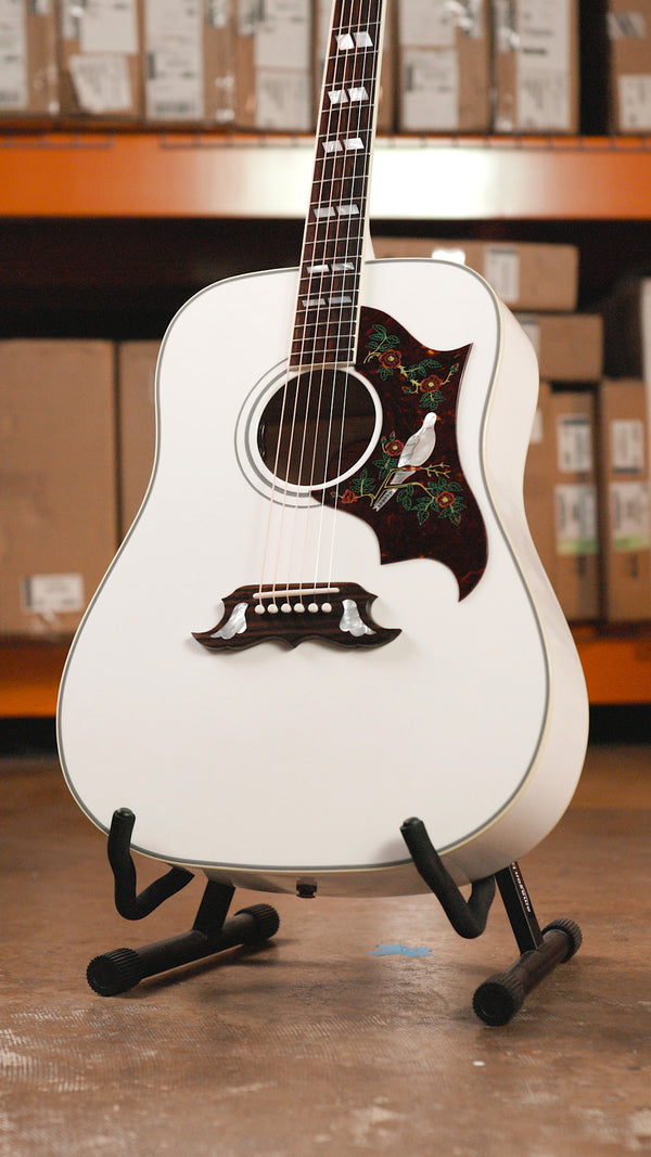 Gibson Alpine White Dove - Greatest Hits Volume II Available at Interstellar Guitars in San Antonio, Texas. 